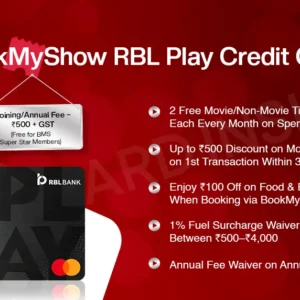 RBL Bank BookmyShow Play Credit Card